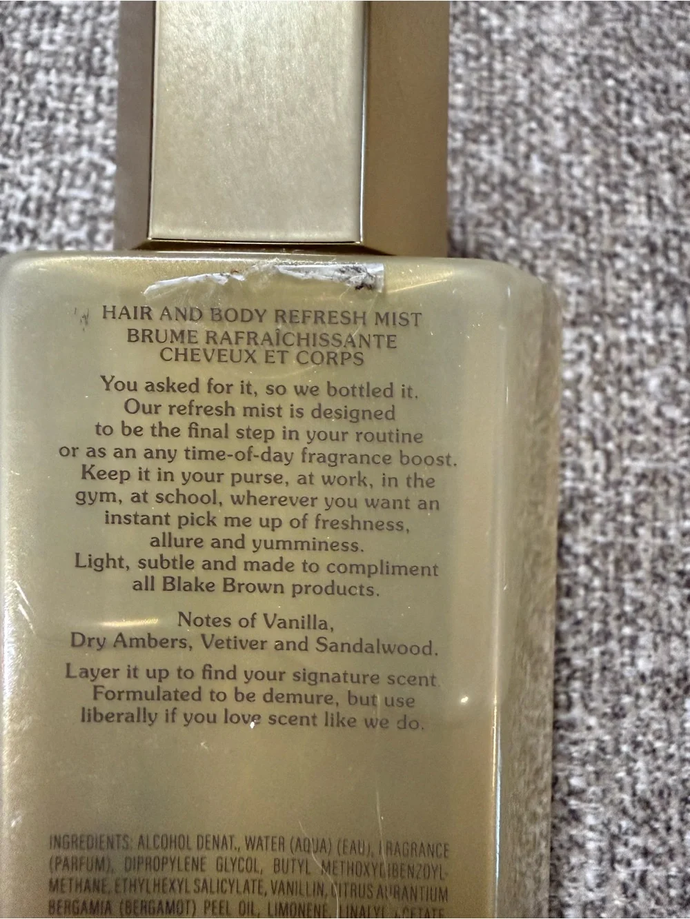 Sandalwood Vanille Hair & Body Refresh Mist